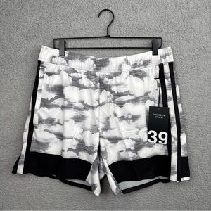 Dolorem Ipsum Black/White Shorts Front Zipper Pockets Men’s L Shorts NWT